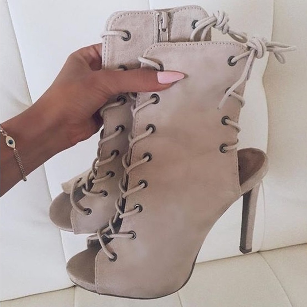 Gray Ankle Boots - LIKE NEW
